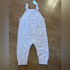 Angel Dear Pink  Sweater Overalls NWT‎ Size 12-18 months